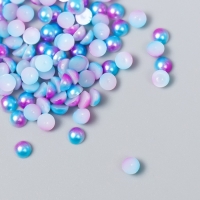 Декор "Градиент фиолетово-синий" d=4 мм 10г 200 шт 5х2,5 см МИКС