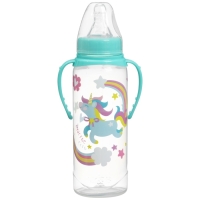 Подарочный детский набор &laquo;Волшебная пони&raquo;: бутылочки для кормления 150 и 250 мл, прямые, от 0 мес., цвет розовый