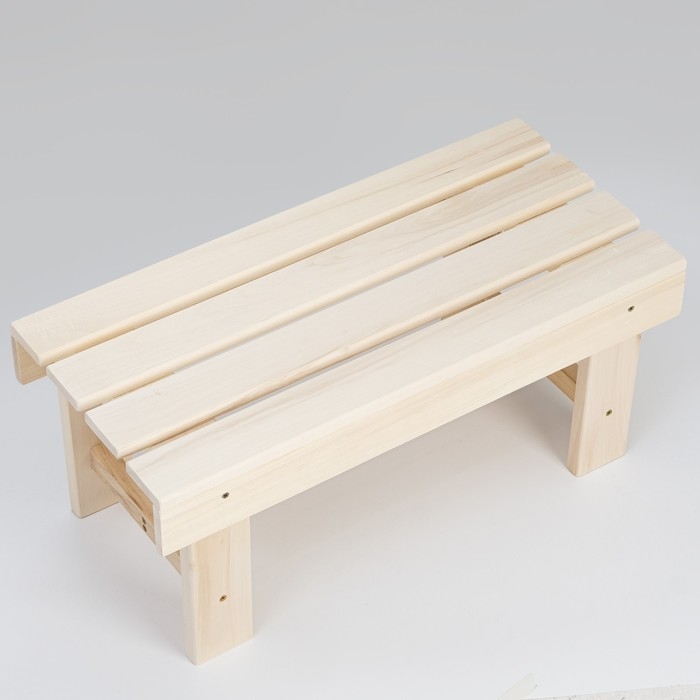 Лавочка низкая , наличник,  липа "Добропаровъ", 70&times;33&times;30 см