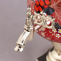 Набор &laquo;Рябина&raquo;, 3 предмета, самовар 3 л, заварочный чайник 0,7 л, поднос