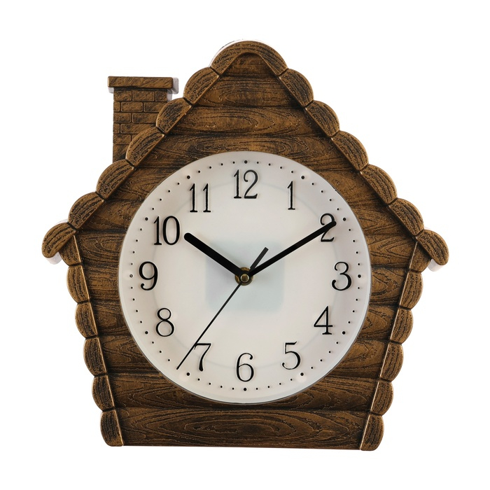 Часы настенные интерьерные Часы настенные интерьерные "Домик", бесшумные, d-18.5 см, 30 х 30 см, АА