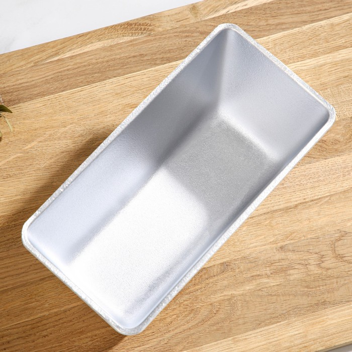 Хлебная форма, 22&times;11&times;11,5 см, 1,95 л, цвет серебряный