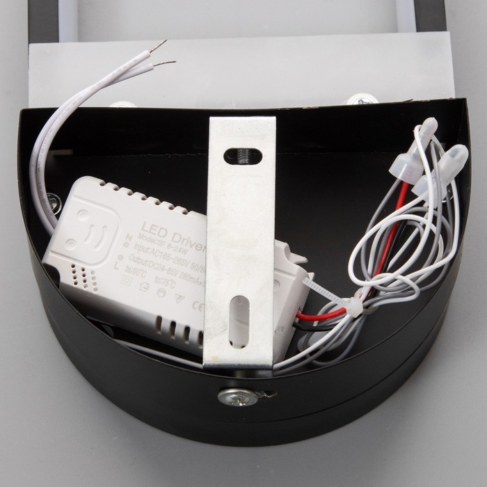 Бра Бра "Олландо" LED 16Вт 6000К черный 12х5х22 см