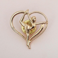 Значок спортивный для гимнастки &laquo;Гимнастика&raquo;, 2,9 х 3 см