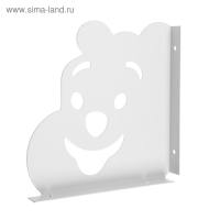 Кронштейн "Мишка" 180х180 мм, белый,10 шт