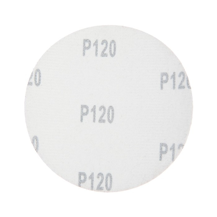 Круг абразивный шлифовальный под &laquo;липучку&raquo; ТУНДРА, 125 мм, Р120, 100 шт.