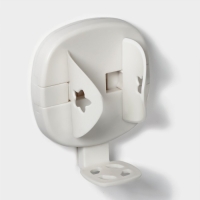 Держатель для электрических зубных щёток, регулируемый размер, 8,5&times;7&times;4 см, цвет белый