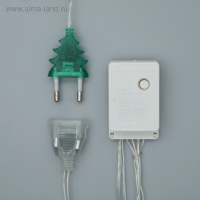 Гирлянда &laquo;Занавес&raquo; 2 х 1.5 м с насадками &laquo;Ёжики&raquo;, IP20, прозрачная нить, 360 LED, свечение белое, 8 режимов, 220 В