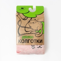 Колготки детские &laquo;Кошка ЗD&raquo;, цвет пудра, рост 98-104