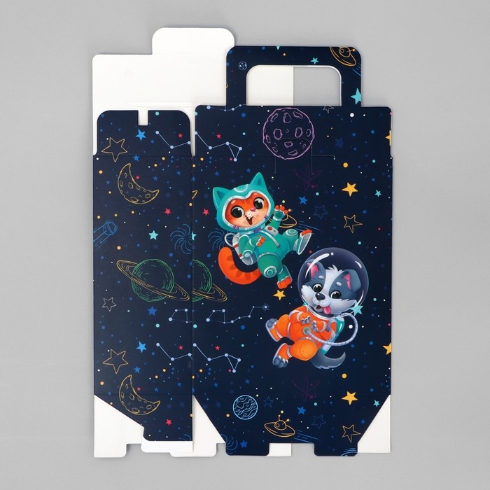 Коробка подарочная складная, упаковка, &laquo;Космос: Космическое счастье&raquo;, 18 x 15 x 7.5 см