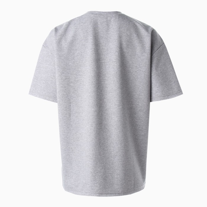 Футболка женская MINAKU OVERSIZE FIT: SPORTY & STYLISH цвет светло-серый, р-р 42 Футболка женская MINAKU OVERSIZE FIT: SPORTY & STYLISH цвет светло-серый, р-р 42