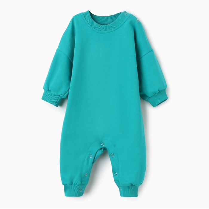 Комбинезон детский MINAKU цвет изумрудный, рост 56-62 см
