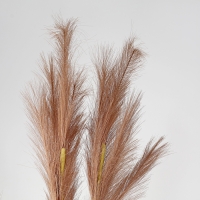 Пампасная искусственная трава высота 1 метр, набор 3 шт., цвет коричневый