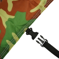 Тент автомобильный, водонепроницаемый, полиэстер, камуфляж хаки, размер XXL 572*178*119 см