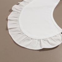 Воротник накладной, с отделкой из рюш, диаметр горловины = 43 см, 99 × 14 см, цвет айвори Воротник накладной, с отделкой из рюш, диаметр горловины = 43 см, 99 × 14 см, цвет айвори