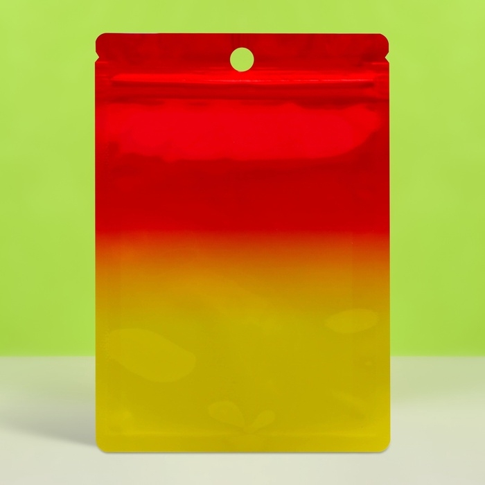 Пакет Зип-лок с окном, с еврослотом, огонь, 10 х 15 см набор 20шт     10664565