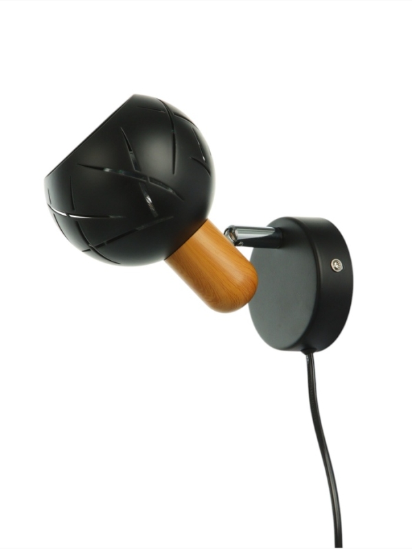 Спот "Алейда" 1хЕ14 40Вт черный 13х13х10 см