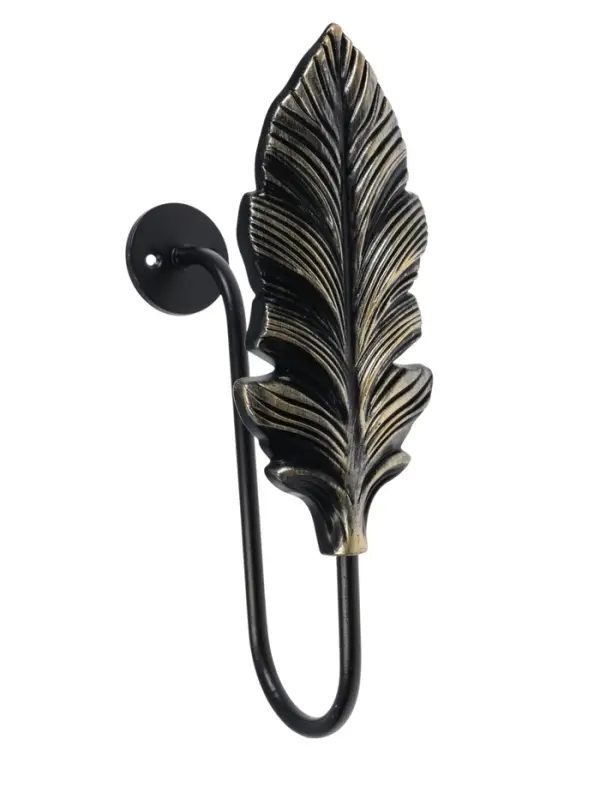 Крючок для штор CAPPIO KS041, цвет черный с золотом, набор 2 шт