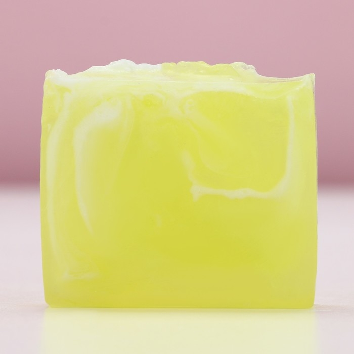 Новый Год. Мыло для рук ручной работы, 90 г, аромат лимона и мелиссы