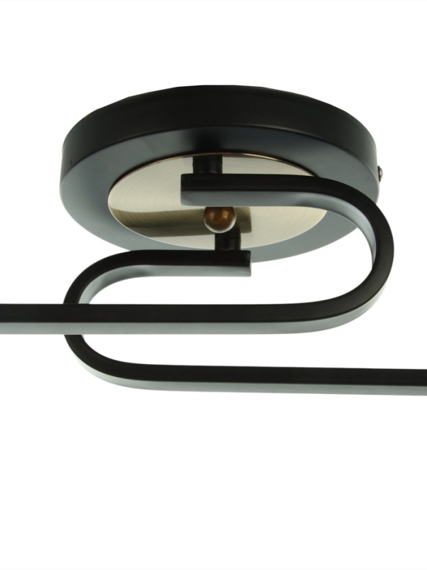 Люстра "Рендо" 2хЕ27 40Вт черно-бронзовый 44х15х23 см