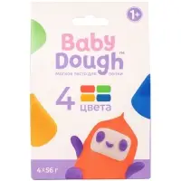 Тесто BabyDough 4 шт в коробке красный щипок №2