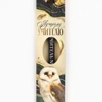 Ручка пластик в конверте "Лучшему учителю", синяя паста 0.7 мм