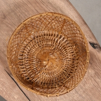 Корзина плетёная "Клоус" бамбук 32х32х13 см, светлая