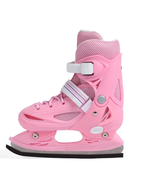 Коньки детские раздвижные BlackAqua, р. 34-37, для фитнеса, розовые