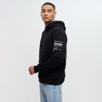 Худи мужское MINAKU "Решайся", цвет чёрный, размер 48