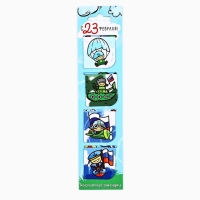 Магнитные закладки для книг, 4 шт. в открытке &laquo;Юному герою, с 23 февраля!&raquo;