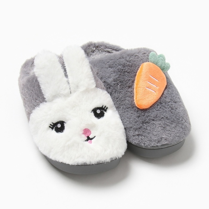 Тапочки детские размер 28-29, цвет серый Тапочки детские размер 28-29, цвет серый