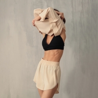 Комплект (сорочка, шорты) женская MINAKU: Home collection цвет жемчужный , р-р 42 Комплект (сорочка, шорты) женская MINAKU: Home collection цвет жемчужный , р-р 42