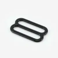 Регулятор для бретелей, металлический, 15 мм, 20 шт., чёрный