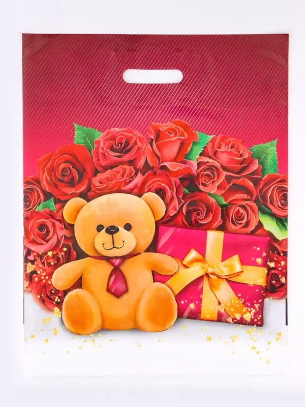 Пакет "Поклонник", полиэтиленовый с вырубной ручкой, 40х50 см, 80 мкм