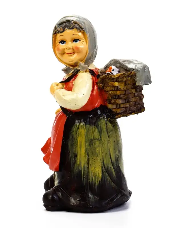 Садовая фигура 20 х 10 х 10 см "Бабушка с гусём"