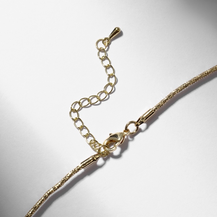 Колье Колье "Жемчуг" окружение, цвет белый в золоте, 40 см