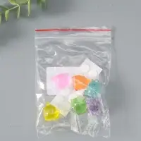 Сувенир эпоксидная смола флюоресцентный "Зайчики" набор 6 шт 1,7х1,8х2 см