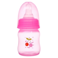 Бутылочка для кормления цветная, классическое горло, 60 мл., от 0 мес., рисунок МИКС для девочки Бутылочка для кормления цветная, классическое горло, 60 мл., от 0 мес., рисунок МИКС для девочки