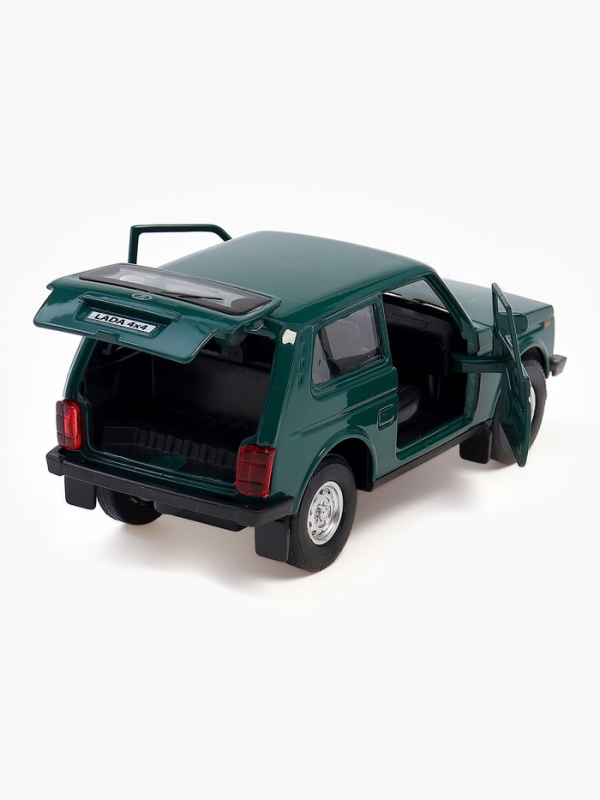 Машина металлическая &laquo;LADA 4x4&raquo;, открываются двери, багажник, инерция, 12 см, зелёный