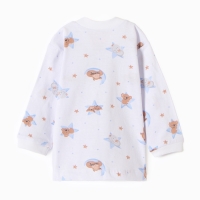 Кофточка детская ATA kids &laquo;Сон&raquo;, молочная/голубая, рост 68