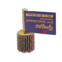 Круг лепестковый радиальный ТУНДРА, 20&times;20&times;6 мм, Р80