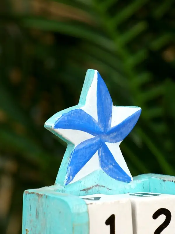 Календарь настольный &laquo;Морская звезда&raquo;, 10.5&times;7.5&times;4 см, дерево