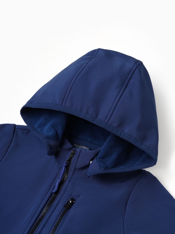 Комбинезон демисезонный для мальчиков MINAKU из Softshell на флисе, непромокаемый, тёмно-синий, рост 128 см