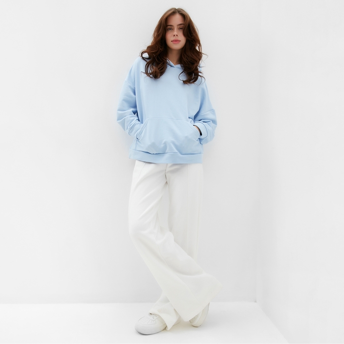 Худи женское MINAKU: Casual Collection цвет голубой размер 46-48