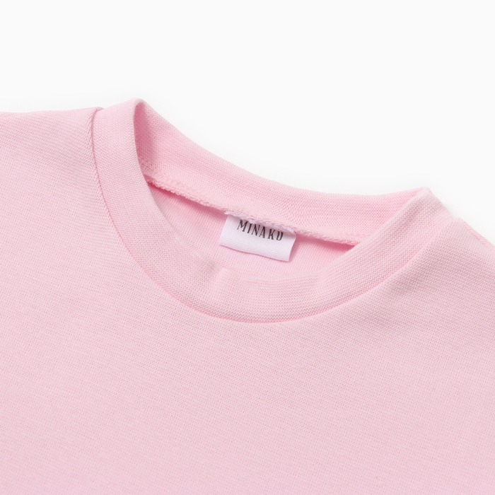 Футболка для девочки MINAKU, цвет розовый, рост 152 см