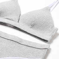 Комплект женский (топ, трусы) цвет серый, размер 46-48