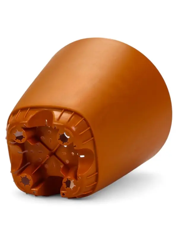 Кашпо с прикорневым поливом 2 л  D-14,5см, H-15см карамель "Гранд"