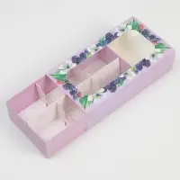 Коробка для конфет и кейк-попсов, кондитерская упаковка &laquo;Ягодный рай&raquo;, 10 х 20 х 5 см