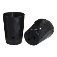 Пакет для рассады, 1,5 л, d = 13 см, h = 18 см, полиэтилен, чёрный, Greengo