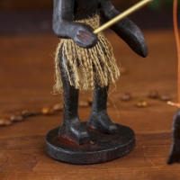 Сувенир &laquo;Абориген-рыбак&raquo;, 22 см, дерево